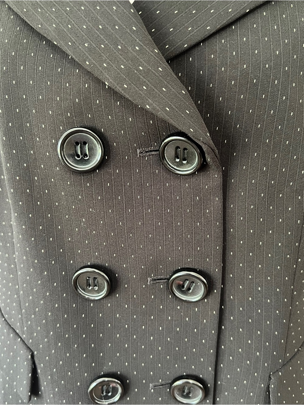 Tahari Double-Breasted Women’s Black Blazer Jacket Size 14P - Picture 10 of 13